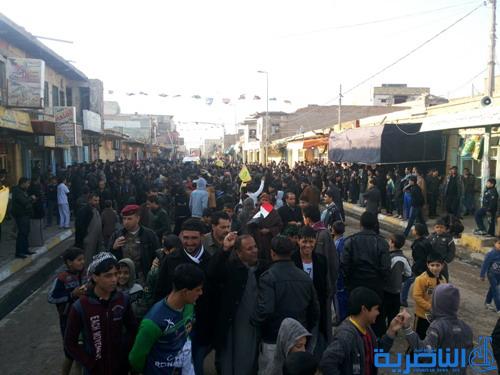 شيوخ عشائر ومثقفون يتظاهرون دعما للقوات الأمنية في حربها ضد الإرهاب - تقرير مصور -