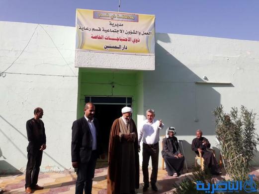 رئيس جمعية التضامن الإسلامي يجري زيارة تفقدية إلى دار رعاية المسنين في الناصرية