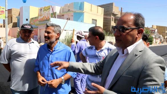 محافظ ذي قار يعلن المباشرة بمشاريع اكساء الشوارع في عدد من احياء الناصرية 
