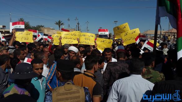 مظاهرة حاشدة في الغراف للمطالبة بحل المجلس البلدي - تقرير مصور -