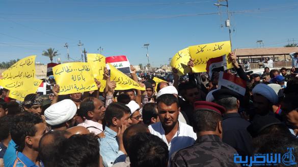 مظاهرة حاشدة في الغراف للمطالبة بحل المجلس البلدي - تقرير مصور -