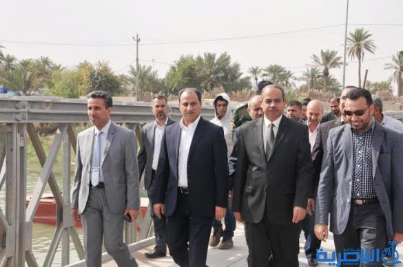 محافظ ذي قار يفتتح جسر الناصرية العائم بعد صيانته ويحدد التاسع من نيسان الحالي موعدا لافتتاح جسر الحضارات