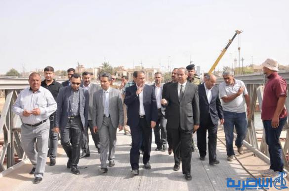 محافظ ذي قار يفتتح جسر الناصرية العائم بعد صيانته ويحدد التاسع من نيسان الحالي موعدا لافتتاح جسر الحضارات