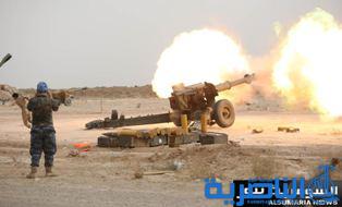 بالصور.. مدفعية الحشد الشعبي تلقن &quot;داعش&quot; درساً قاسياً