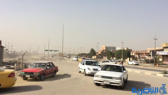 بالصور : تحويلة مؤقتة تتحول لكابوس دائم في تقاطع الاسكان الصناعي ، والبلدية تصم اذانها