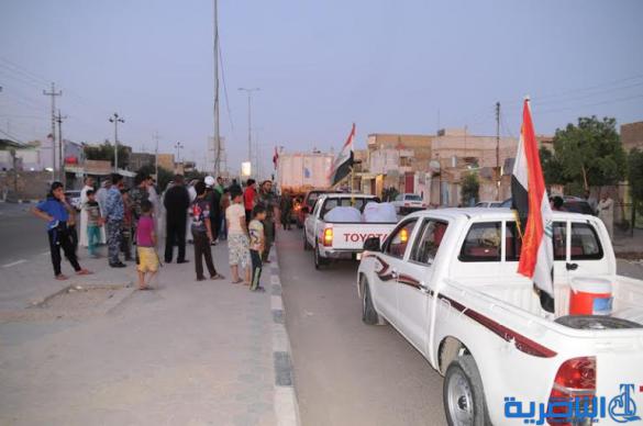 الناصرية تسير قافلة جديدة من المساعدات الغذائية للحشد الشعبي في صلاح الدين