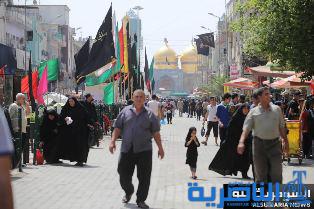 بالصور.. خطى الزوّار ترتسم على الطرق المؤدية إلى الكاظمية