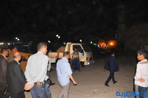 بالصور : محافظ ذي قار يتابع الحملة الليلية لتأهيل الشوارع ورفع الحواجز في مركز مدينة الناصرية