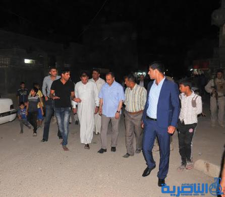 بالصور : محافظ ذي قار يتابع الحملة الليلية لتأهيل الشوارع ورفع الحواجز في مركز مدينة الناصرية