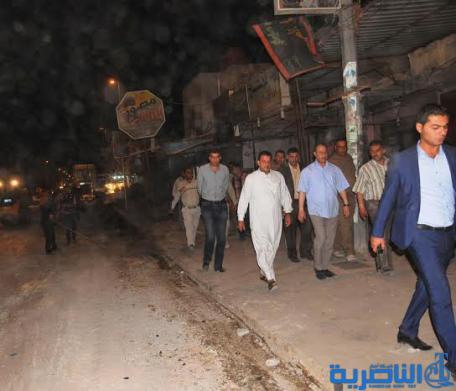 بالصور : محافظ ذي قار يتابع الحملة الليلية لتأهيل الشوارع ورفع الحواجز في مركز مدينة الناصرية