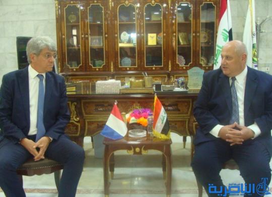 السفير الفرنسي  لدى بغداد يحمل خطة عمل تجارية واقتصادية .. ويصف زيارته لغرفة تجارة الناصرية (بالمهمة) كتب / فوزي التميمي