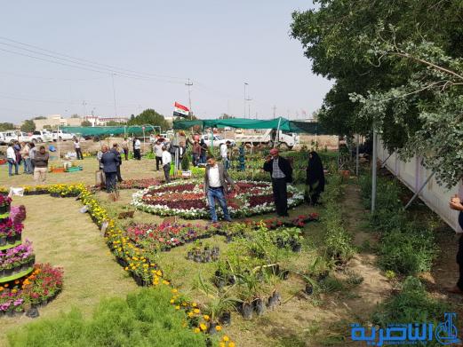 الناصري يفتتح معرض الزهور الخامس لبلديات ذي قار 
