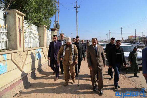  محافظ ذي قار يزور مكتب هيئة الحشد الشعبي ، ويؤكد حرص المحافظة على رعاية مقاتليه واسر الشهداء