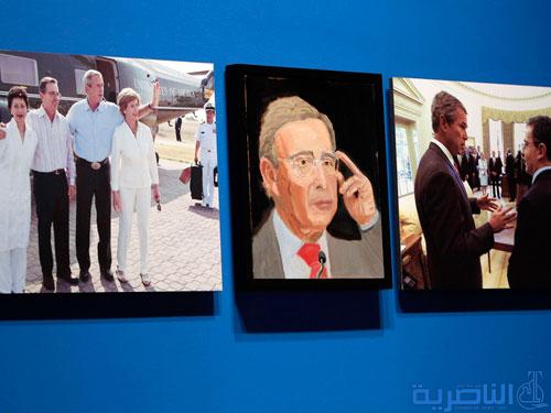 صورة المالكي بريشة &quot;الرسام&quot; جورج بوش