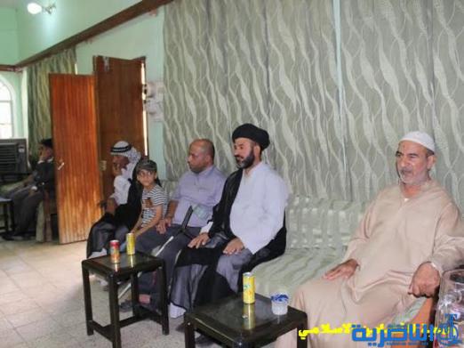 بالصور:اية الله الشيخ الناصري يستقبل المهنئين بمناسبة عيد الفطر المبارك