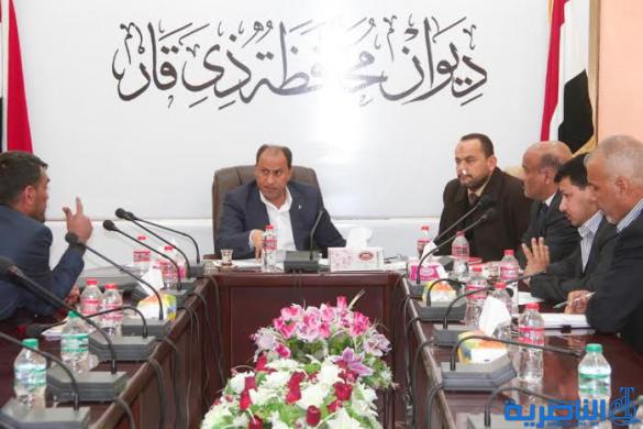 ذي قار تباشر بفسخ عقود المشاريع المتوقفة لاسباب غير مالية ، وتعطي الاولوية لاستكمال مشاريع الماء والكهرباء