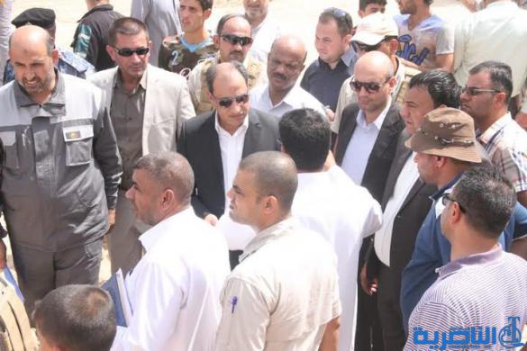 بالصور : محافظ ذي قار يشرف على حملة خدمية واسعة في قضاء الرفاعي  شاركت فيها اكثر من 50 الية خدمية اختصاصية