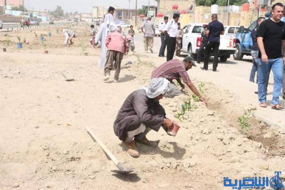 بالصور : محافظ ذي قار يشرف على حملة خدمية واسعة في قضاء الرفاعي  شاركت فيها اكثر من 50 الية خدمية اختصاصية