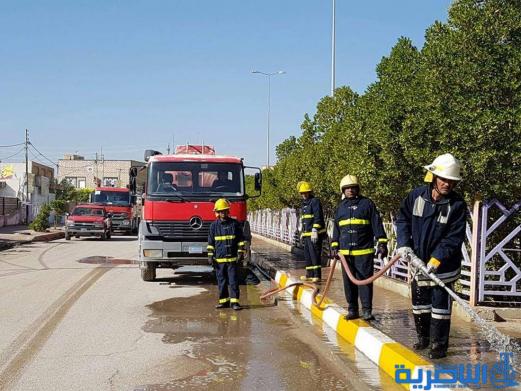 &quot;مدينتي بيتي &quot; حملة تطوعية للدفاع المدني في ذي قار لتنظيف الشوارع