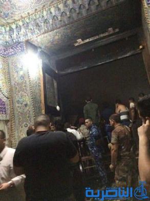  بالصور.. الاضرار التي خلفها الهجوم على مرقد السيد محمد