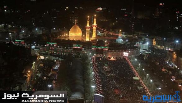  بالصور .. أنوار الإمام الحسين وأخيه العباس (ع) تدهش العقول من السماء