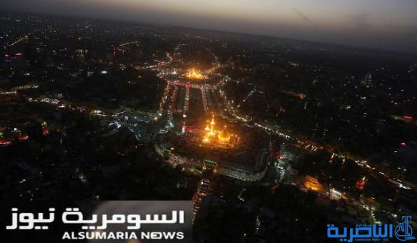  بالصور .. أنوار الإمام الحسين وأخيه العباس (ع) تدهش العقول من السماء