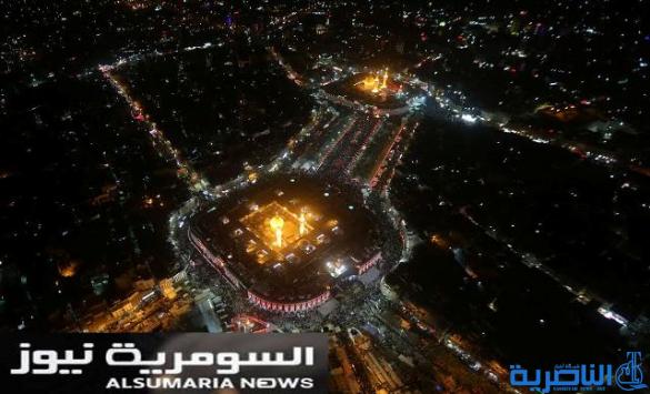  بالصور .. أنوار الإمام الحسين وأخيه العباس (ع) تدهش العقول من السماء
