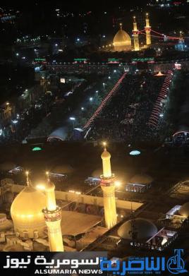  بالصور .. أنوار الإمام الحسين وأخيه العباس (ع) تدهش العقول من السماء