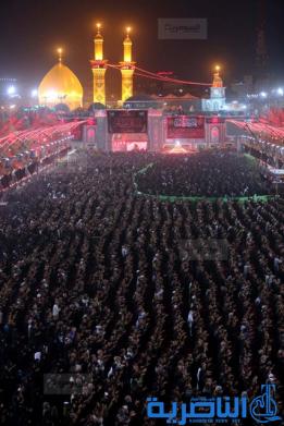  بالصور .. مشهد يهذب النفوس أمام الحسين &quot;ع&quot; في ليلة عاشوراء