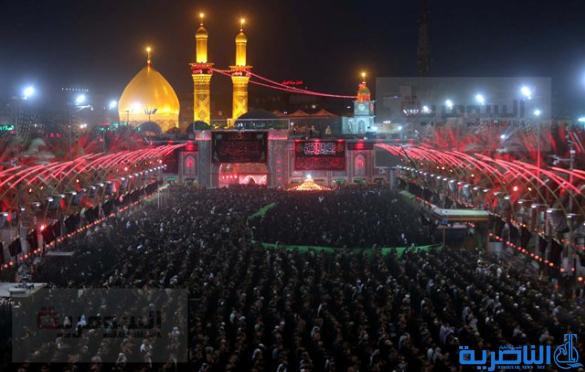  بالصور .. مشهد يهذب النفوس أمام الحسين &quot;ع&quot; في ليلة عاشوراء