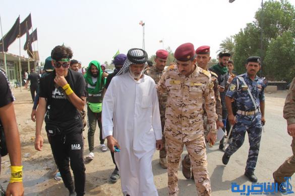 بعدسة شبكة اخبار الناصرية:صور جوية لجموع الزوار على درب الحسين