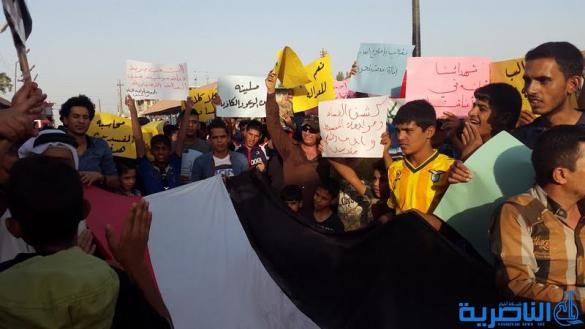  متظاهرو الشطرة يطالبون باختيار &quot; المستقل والنزهيه&quot; لمنصب القائممقام - تقرير مصور -