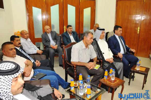 محافظ ذي قار يلتقي عددا من مسؤولي وشيوخ ووجهاء قضاء الرفاعي ، ويعدهم بتنفيذ حملة خدمية تحت اشرافه المباشر
