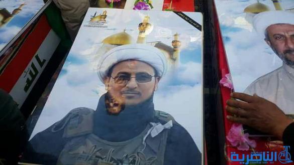 بالصور:تشييع مهيب لثلة طاهرة من طلبة الحوزة العلمية في النجف الاشرف الذين بلغوا الفتح فنالوا شرف الشهادة في قاطع تحرير الموصل