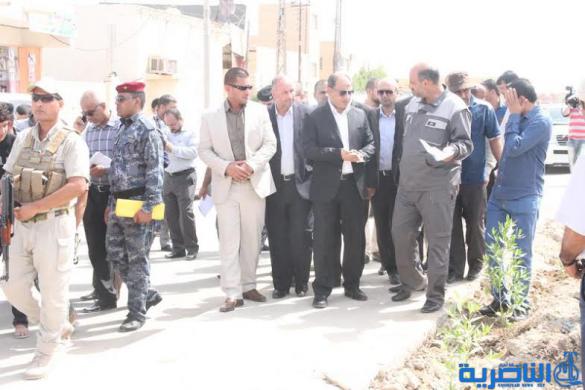 بالصور : محافظ ذي قار يشرف على حملة خدمية واسعة في قضاء الرفاعي  شاركت فيها اكثر من 50 الية خدمية اختصاصية