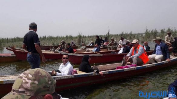 وزير الموارد المائية يفتتح القرية الاستيطانية في اهوار الجبايش - تقرير مصور -