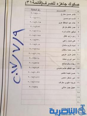قوائم باسماء وجبة جديدة من قروض صندوق الاسكان في ذي قار