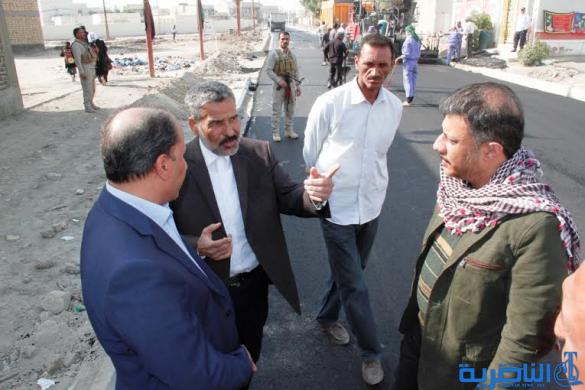محافظ ذي قار : انجاز  90% من مشروع تبليط شوارع الشموخ المنفذ بالدفع بالآجل  - تقرير مصور -