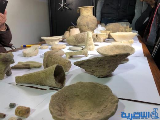 شرطة ذي قار تضبط 69 قطعة اثارية معدة للتهريب - تقرير مصور - 