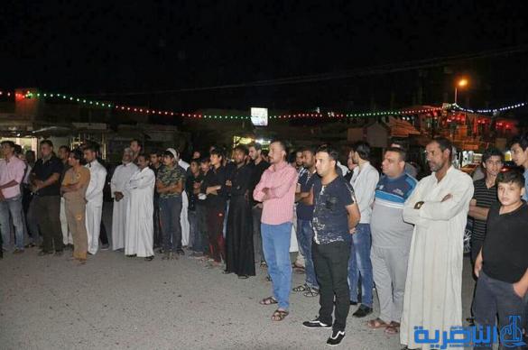 بالصور : سوق الشيوخ تنظم وقفة احتجاجية ضد التدخلات التركية