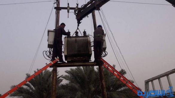 كهرباء ذي قار تنتهي من إصلاح الاضرار التي لحقت بالشبكة جراء العواصف - تقرير مصور-