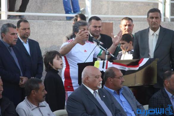 بالصور : مباراة بكرة القدم بين رواد ذي قار ورواد المنتخب الوطني