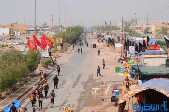 بالصور: وصول طلائع زوار محافظات الجنوبية وزائرين الاجانب الى محافظة ذي قار