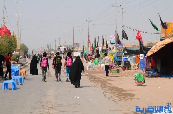 بالصور: وصول طلائع زوار محافظات الجنوبية وزائرين الاجانب الى محافظة ذي قار