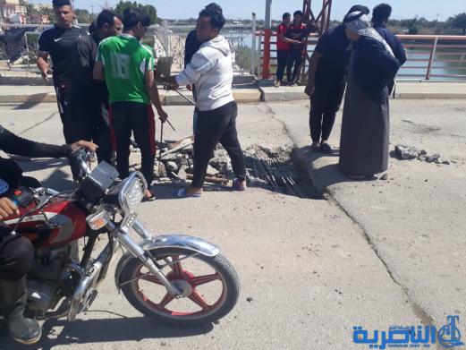إصلاح جسر في ناحية العكيكة من قبل المواطنين -تقرير مصور-