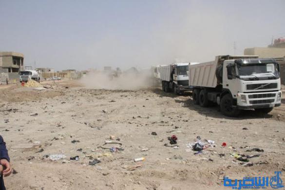 بالصور : محافظ ذي قار يشرف على حملة خدمية واسعة في قضاء الرفاعي  شاركت فيها اكثر من 50 الية خدمية اختصاصية