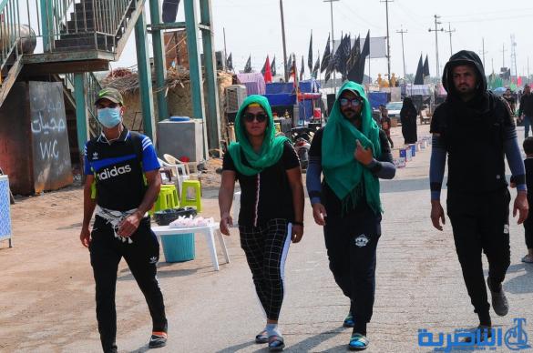 بالصور: وصول طلائع زوار محافظات الجنوبية وزائرين الاجانب الى محافظة ذي قار