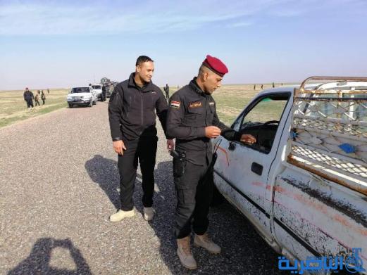 فوج المهمات الخاصة في ذي قار يستطلع الصحراء المحاذية لمحافظة المثنى
