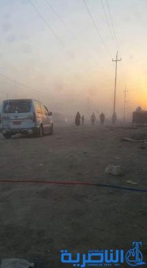 بالصور : هذا حال منطقة حي الخضراء بعد فتح الشارع الرئيسي فيها