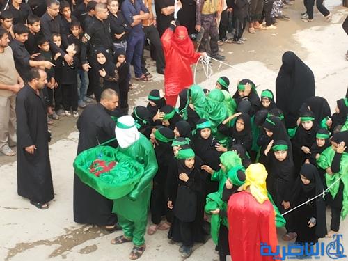 رسالة عاشوراء : احياء ليلة العاشر في مدينة الرفاعي - تقرير مصور -